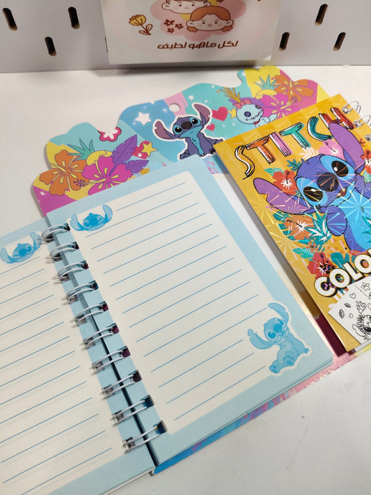 Note + colouring book