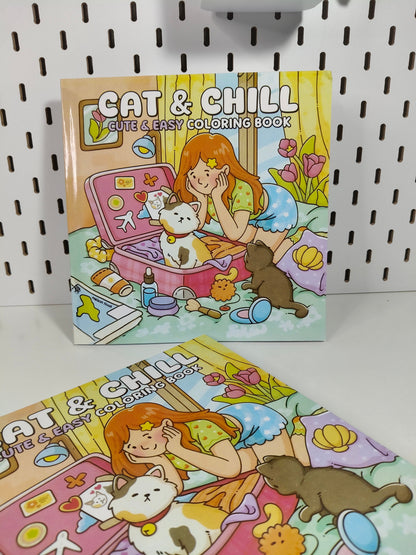 coloring book "cat&chill"